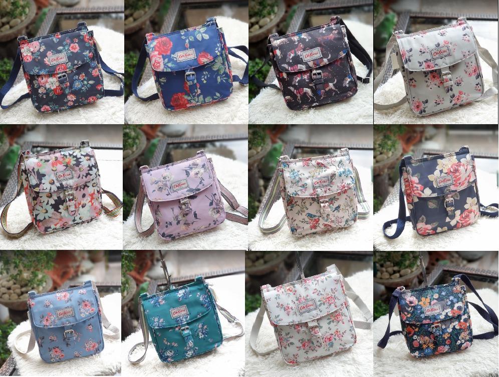 Cath Kidston Animal Band with Flowers Large Tab Saddle Crossbody Bag Multicolor