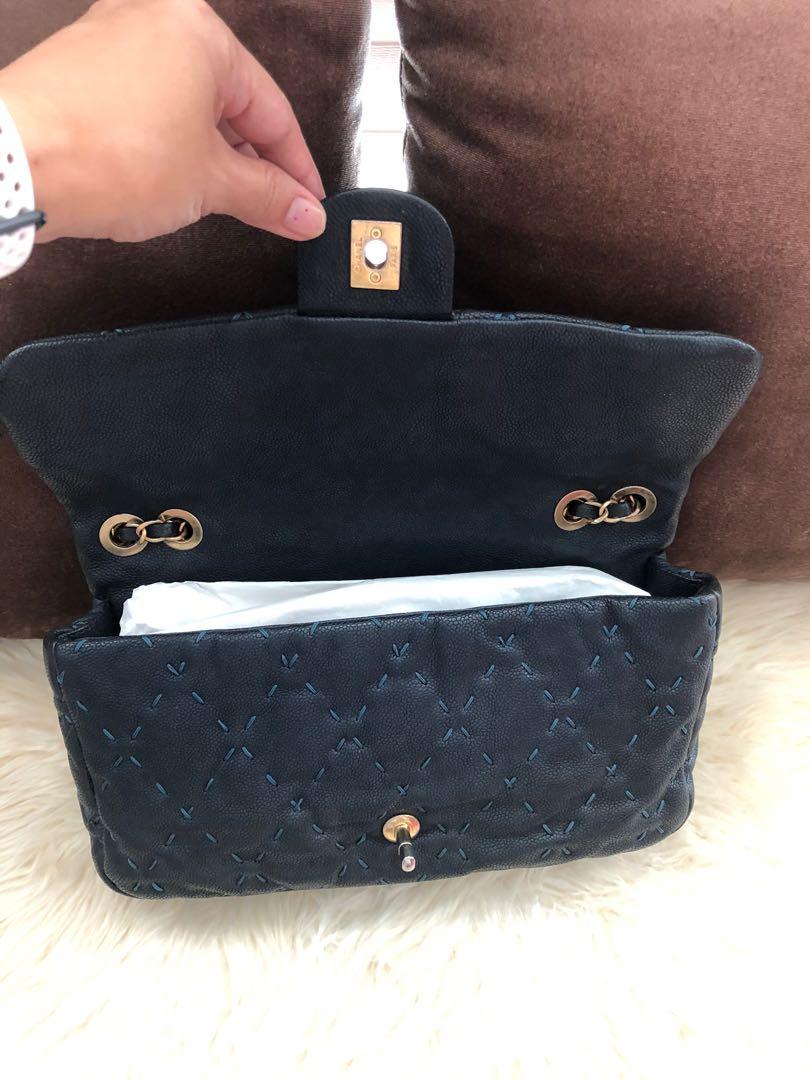 Chanel wild stitch caviar matte jumbo size, Luxury, Bags Wallets