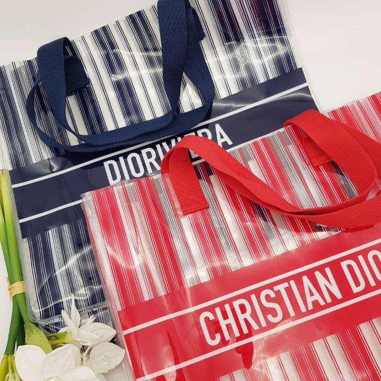 dior riviera plastic bag