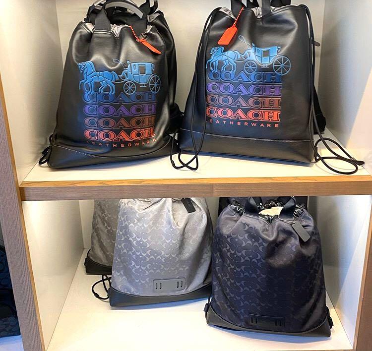 coach drawstring backpack