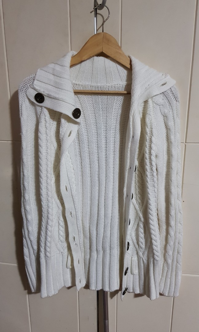 knitted cardigan button up