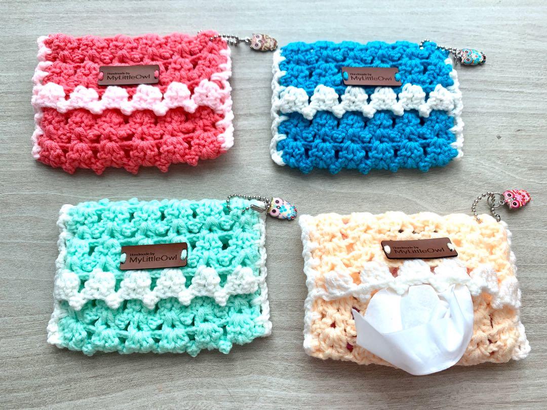 Crochet tissue 2025 pouch free pattern