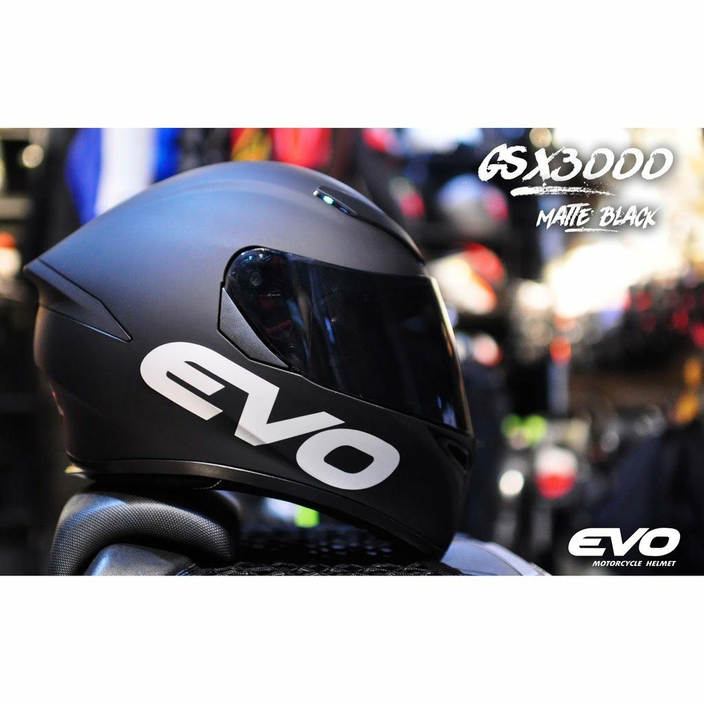 Evo Gsx 3000 Matte Black Large Motorbikes Motorbike Parts Accessories Helmets And Other Riding Gears On Carousell