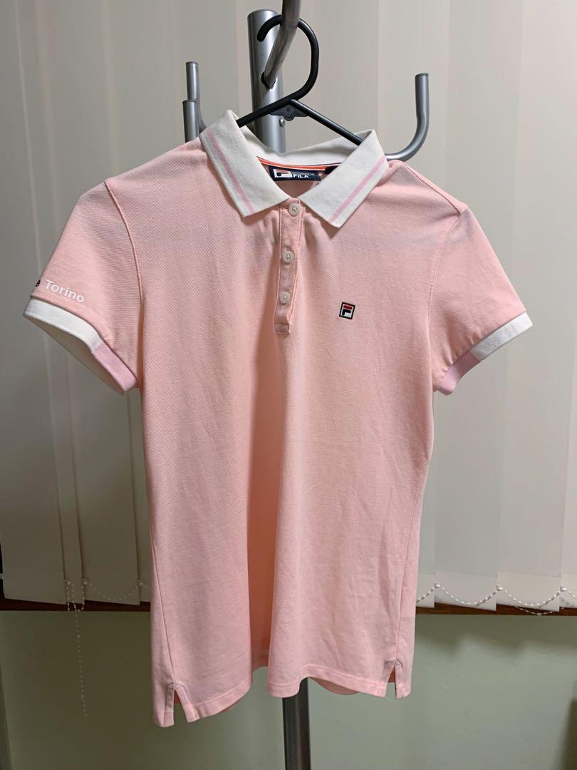 fila polo womens pink