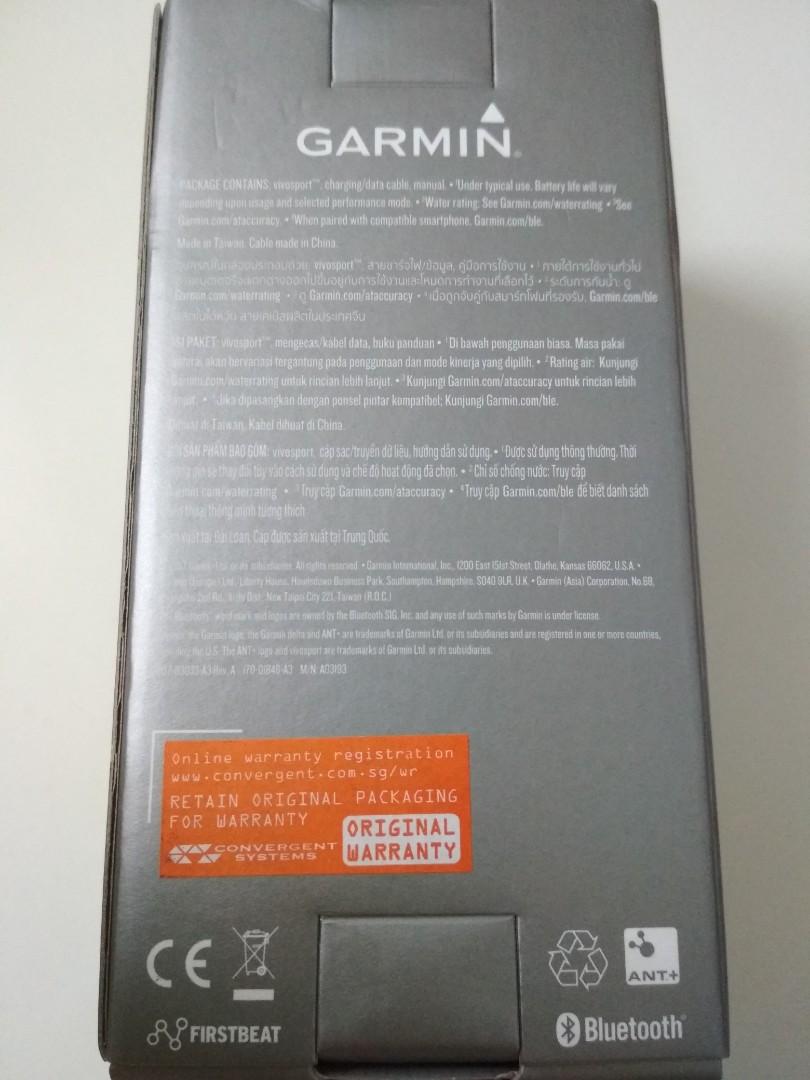 Garmin top vivosport limelight