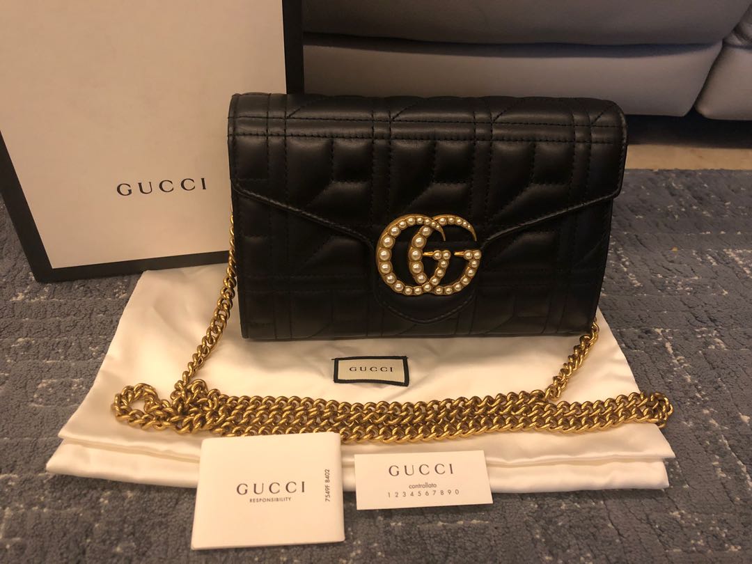 Gucci Marmont Pearl Edition WOC Luxury Bags Wallets on Carousell