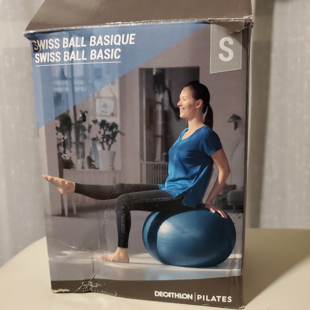 Decathlon Gym ball and Fitball Pump Set Furniture Home Living