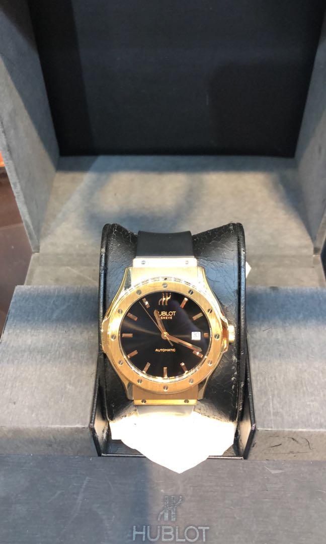 Hublot rose gold rubber strap discount