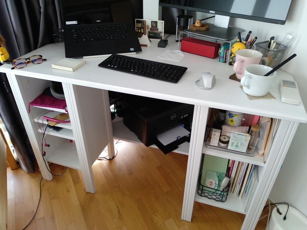 IKEA BRUSALI corner desk table, Furniture & Home Living, Furniture ...