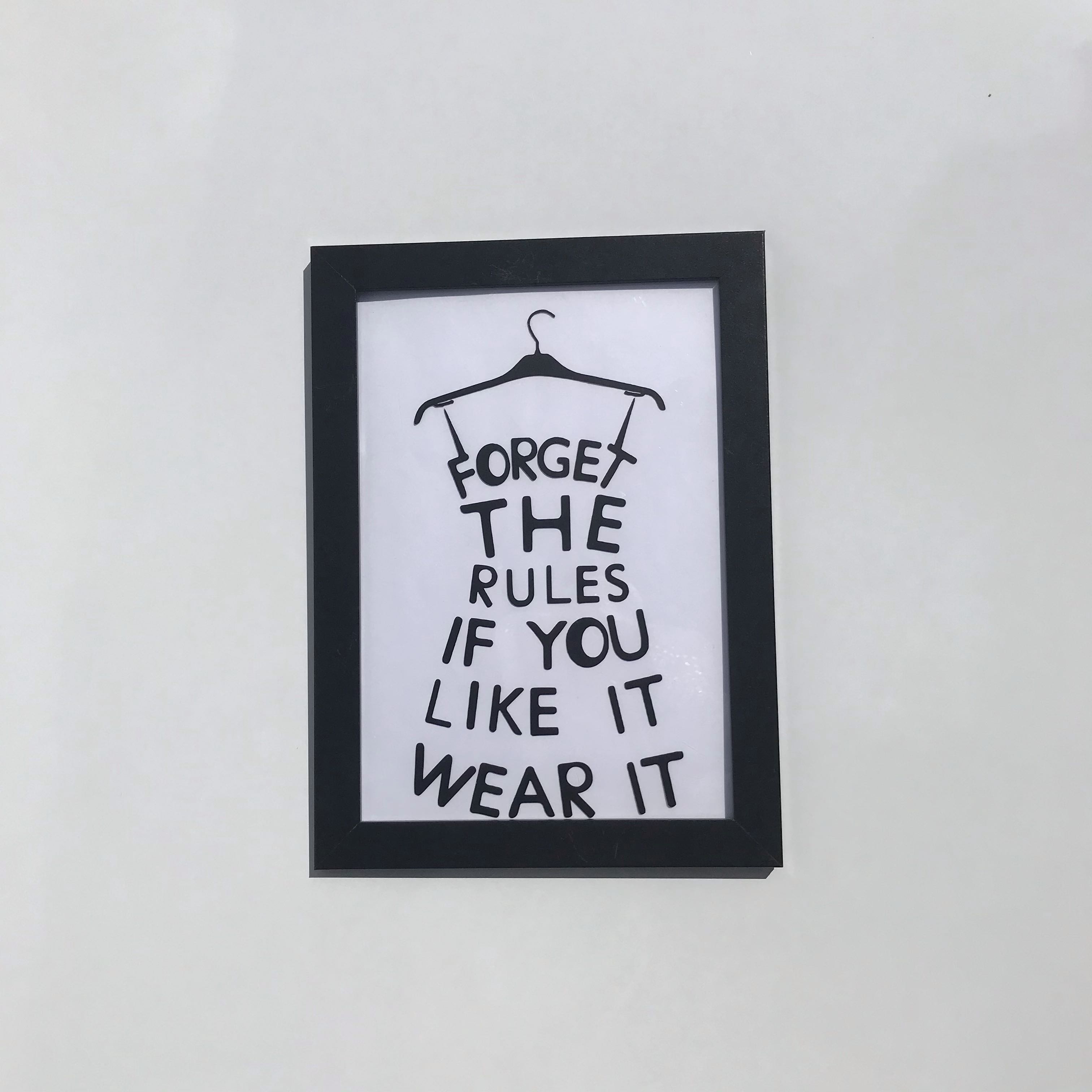 Ikea Frame with Vinyl Quotes, Furniture & Home Living, Home Decor