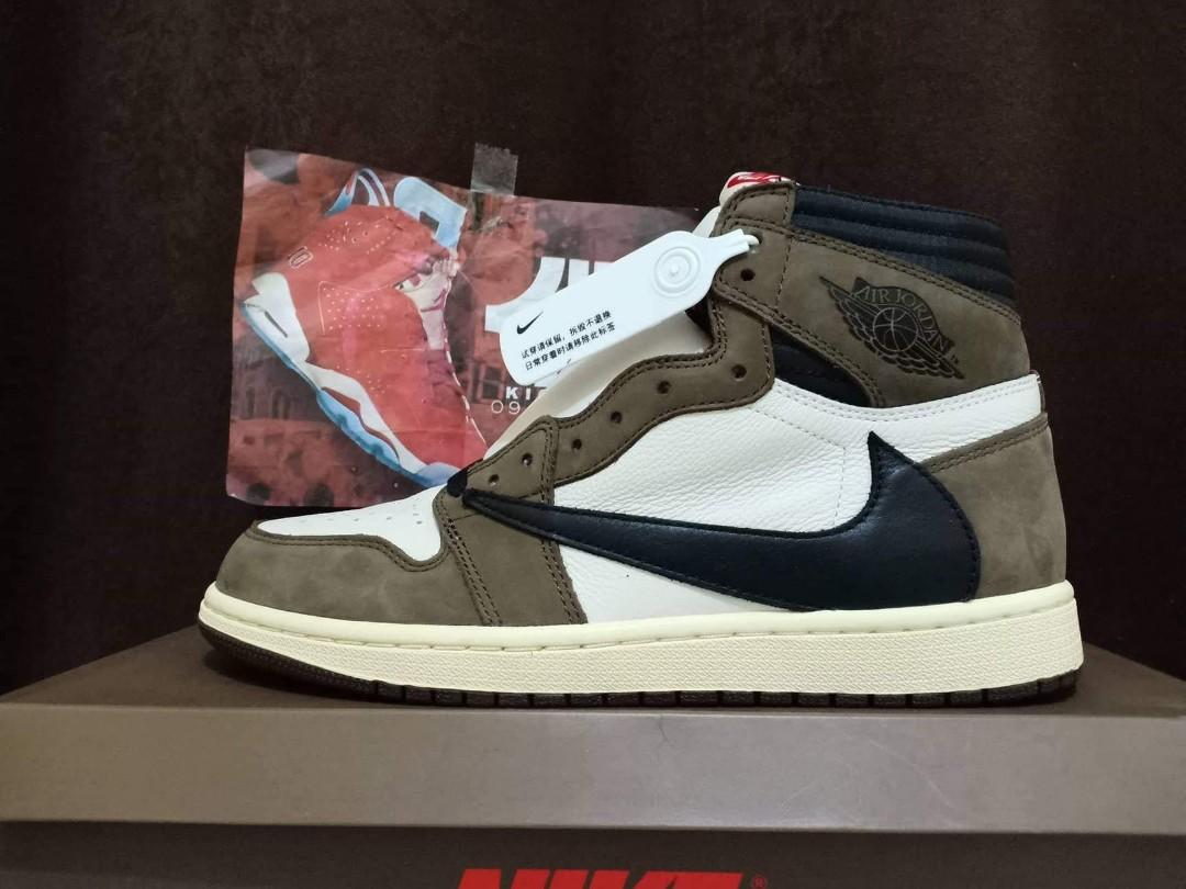 Jordan 1 travis scott, Men's Fashion, Footwear, Sneakers on Carousell