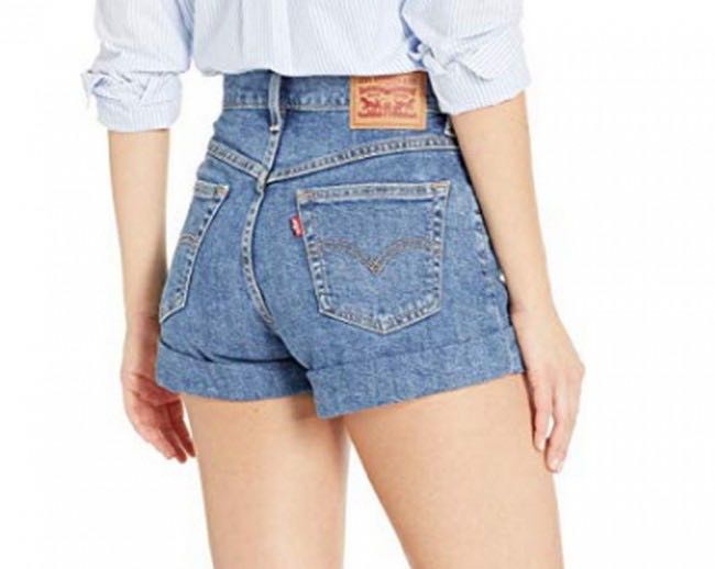 levis mom jeans shorts