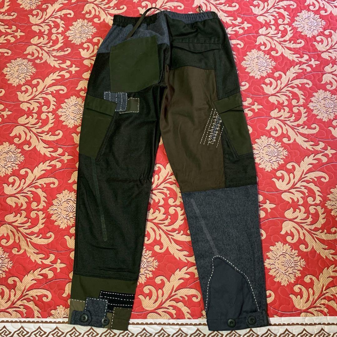 Straight pants Sacai Green size 10 US in Cotton - 34000958