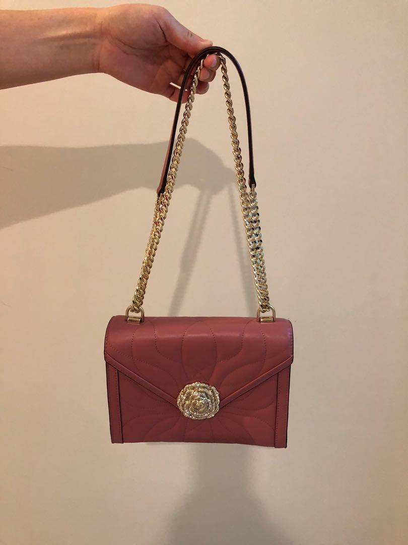 Michael Kors MK Pink Bag, Women's Fashion, Bags & Wallets, Sling Bags ...