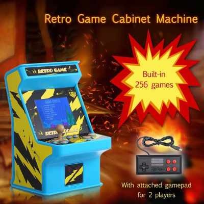 Mini Retro Game Cabinet Machine Battery Powered 256 in 1 Classic Arcade ...