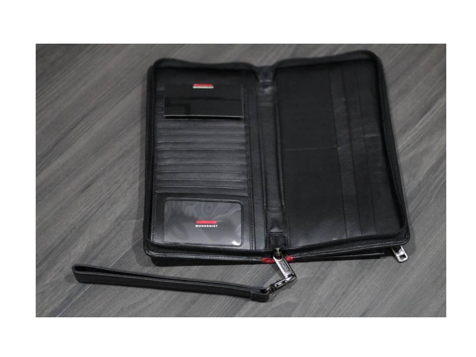 NEW Tumi 01775D Modernist ID Full Grain Soft Napa Leather Lock