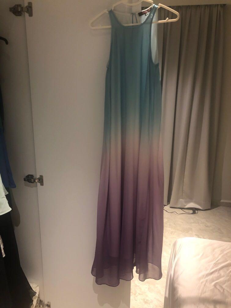 ombre maxi dress uk