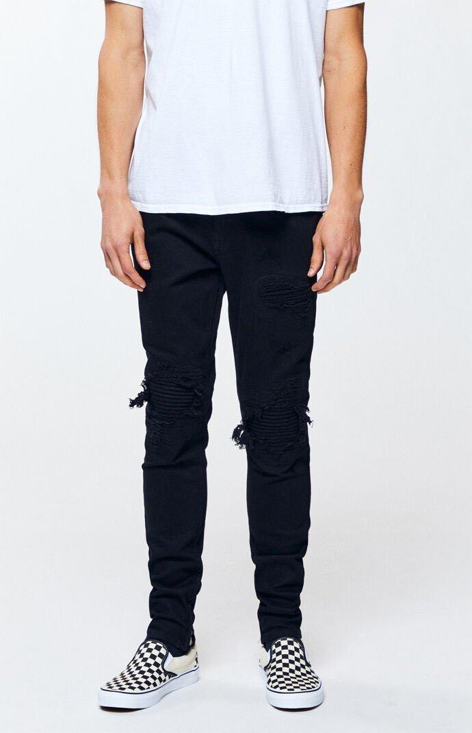 black ripped jeans mens pacsun