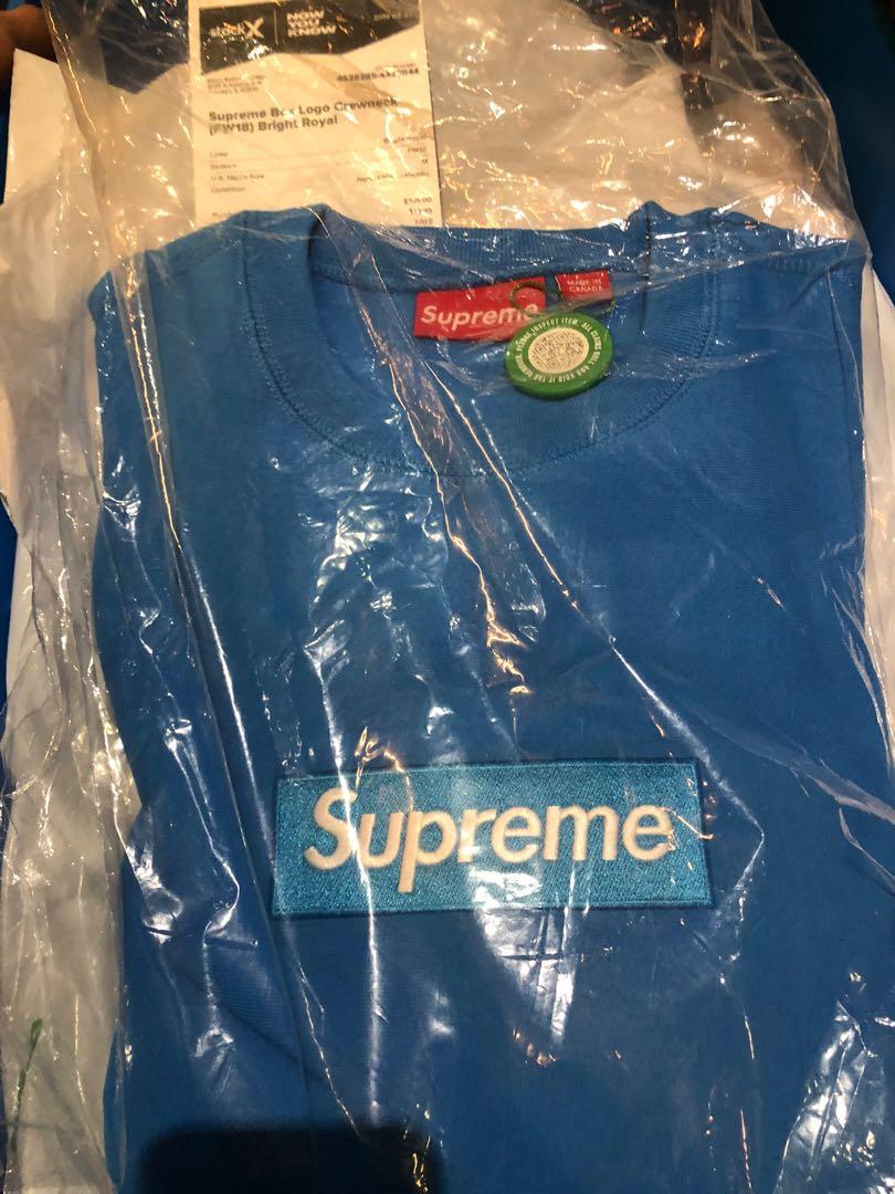 supreme blue crewneck