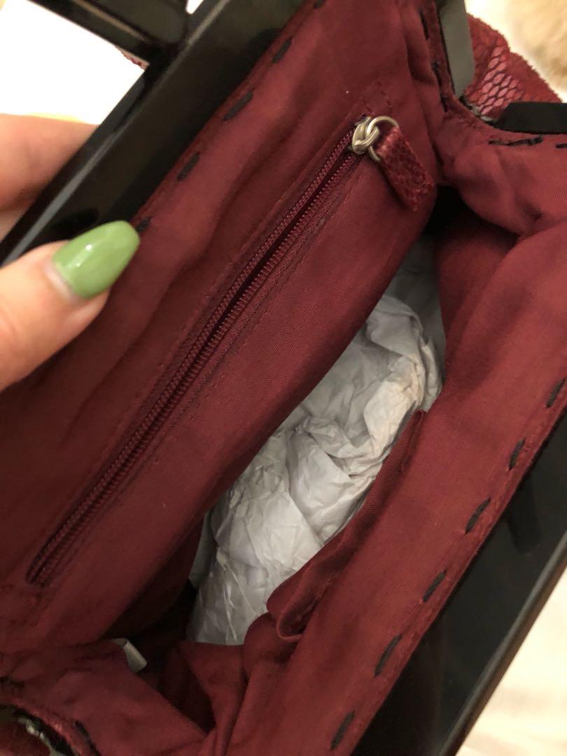 Red snakeskin clearance handbag