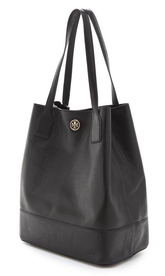 Tory Burch Michelle Black Leather Tote