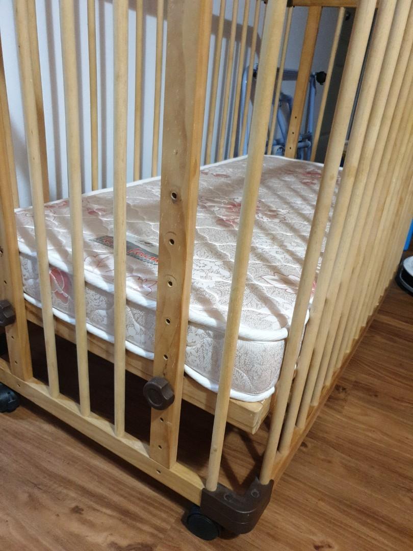 FARSKA Used 5 in 1 Baby Cot + Mattress, Babies & Kids, Baby Nursery