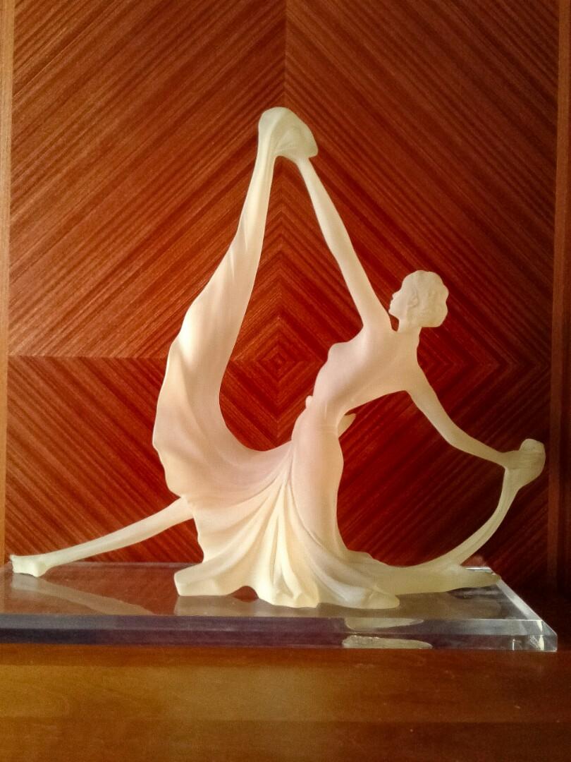 Vintage Crystal Craft Crystalite Art Deco Display / Art Nouveau Style