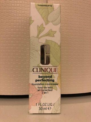 Clinique beyond perfecting foundation+concealer (4 creamwhip)