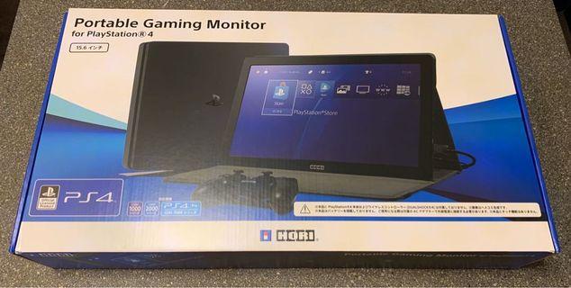 Hori  Portable Gaming Monitor for PS4 及HDMI主機通用 15.6” 平板手提屏幕 加送兩腳轉三腳插頭
