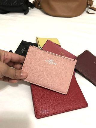 Authentic Coach key card coins wallet chain