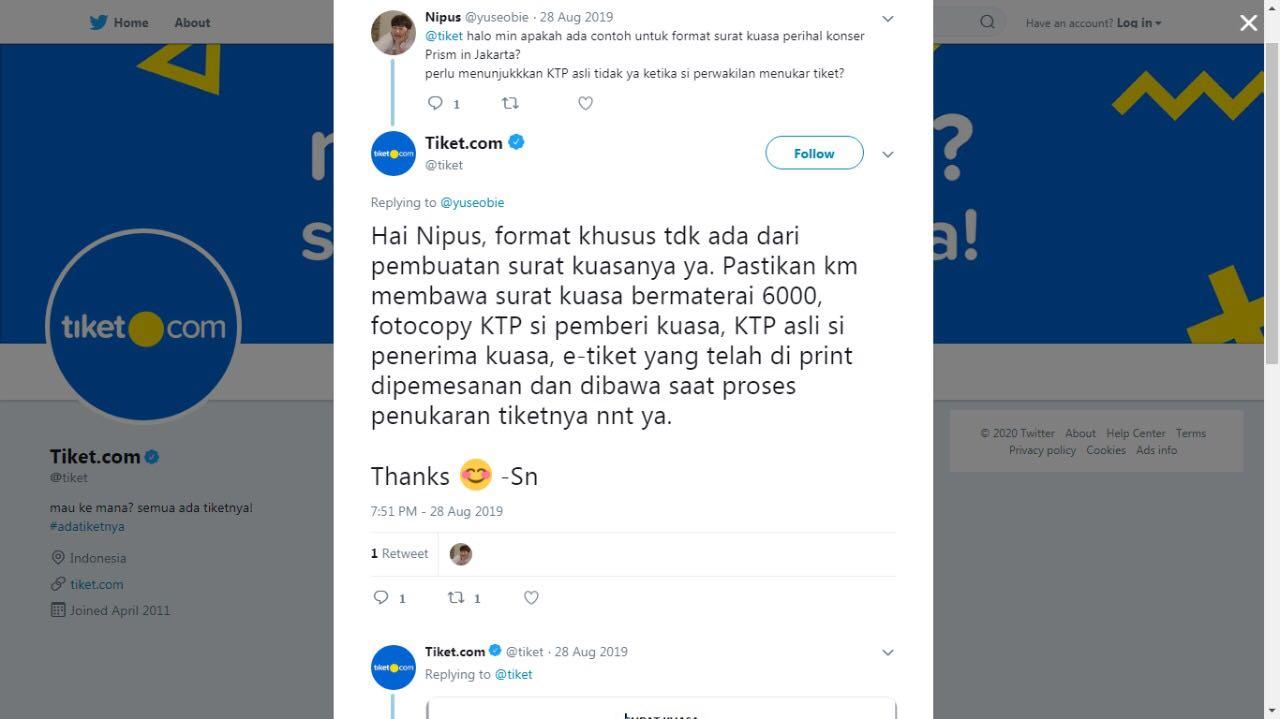 2 Ticket Head In The Clouds Jakarta HITC, Tiket & Voucher, Tiket Acara