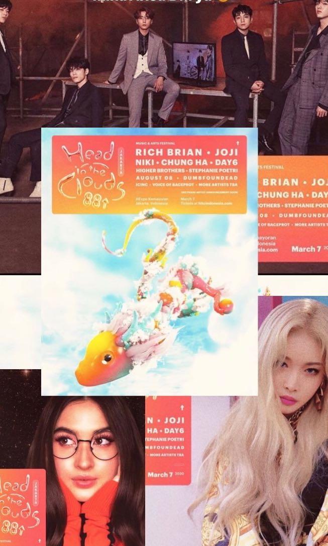 2 Ticket Head In The Clouds Jakarta HITC, Tiket & Voucher, Tiket Acara