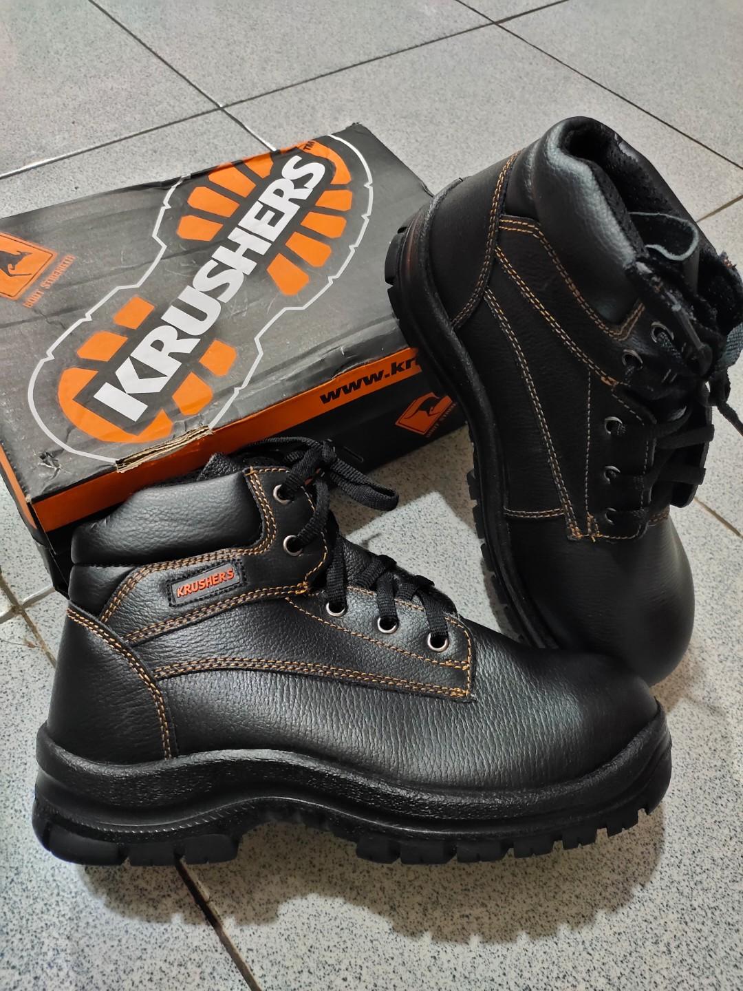 888 Sepatu Safety Krusher Dallas Fesyen Pria Sepatu Sepatu Boot Di Carousell