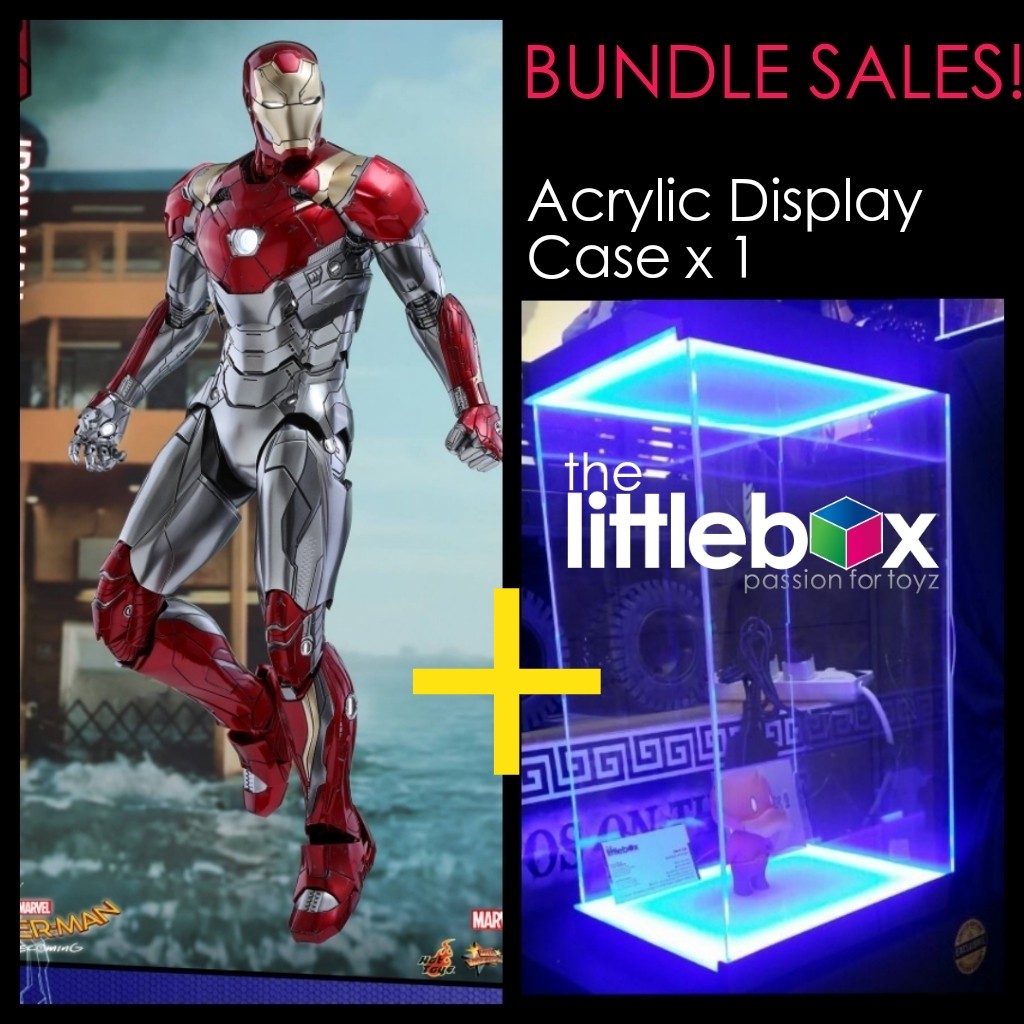 Acrylic Display Case + (Reissue) Hot Toys Iron Man Mark 47, Hobbies