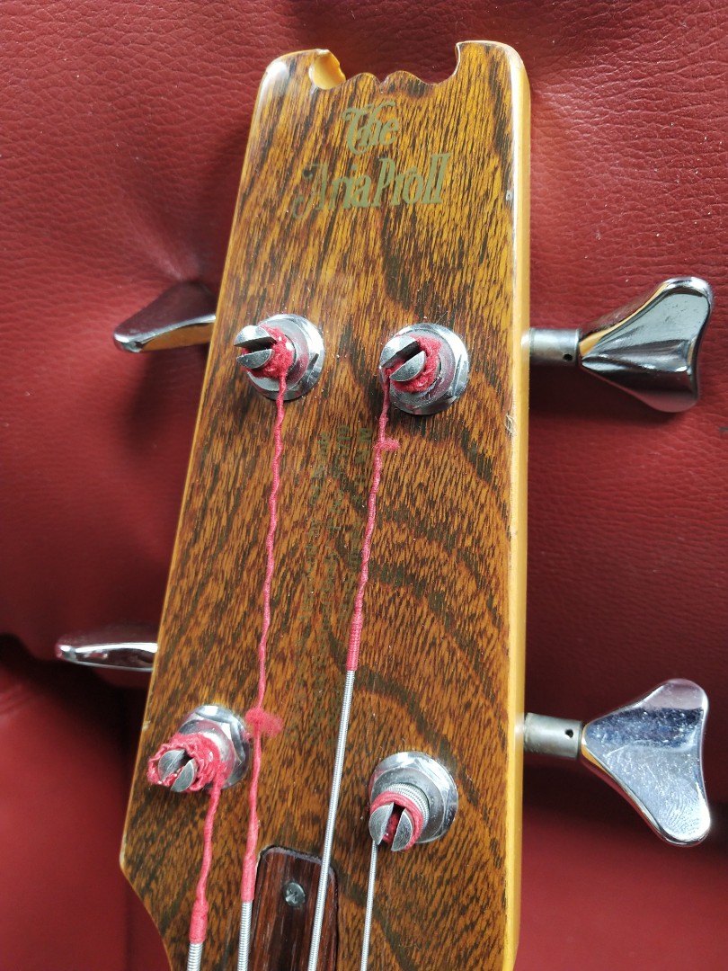 Aria Pro ii Bass guitar/Vintage Hard Shell Case, Hobbies & Toys, Music