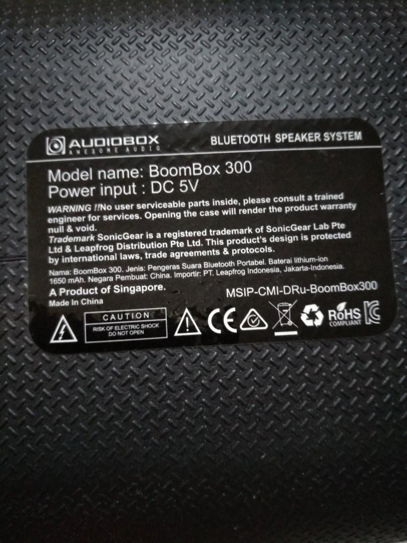 audiobox boombox 300