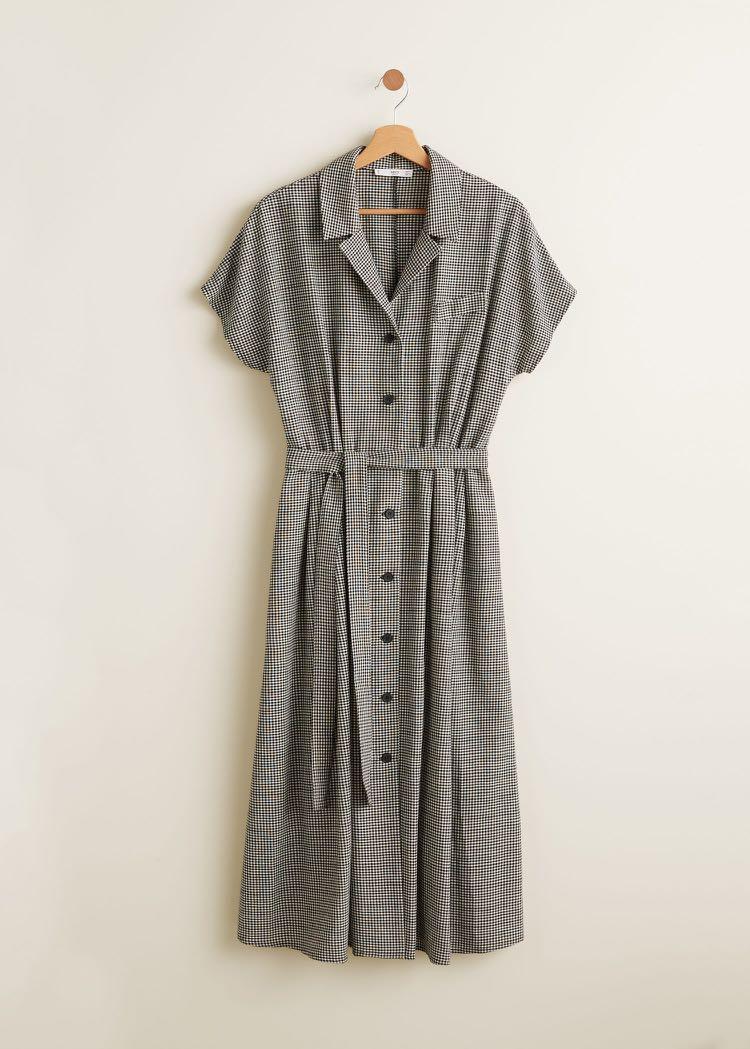 mango gingham check dress