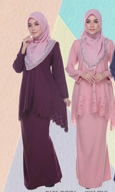 Baju Kurung Peplum Barbie Dolls L Women s Fashion Muslimah