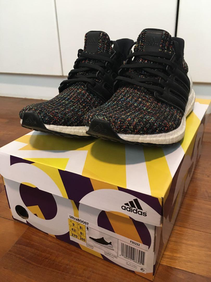 Ultra boost 4.0 black on sale multicolor