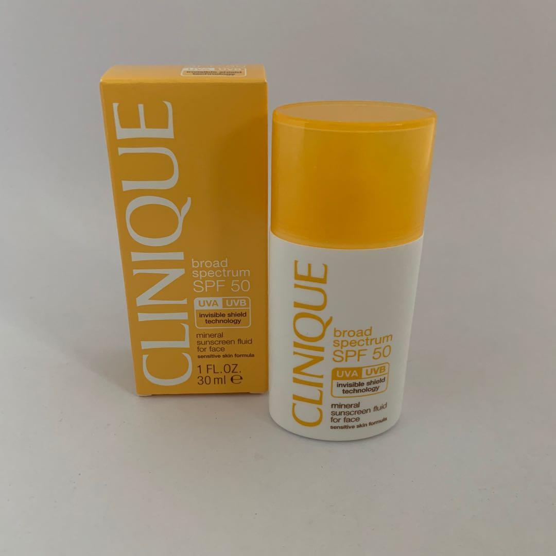 clinique spf 50 mineral fluid for face