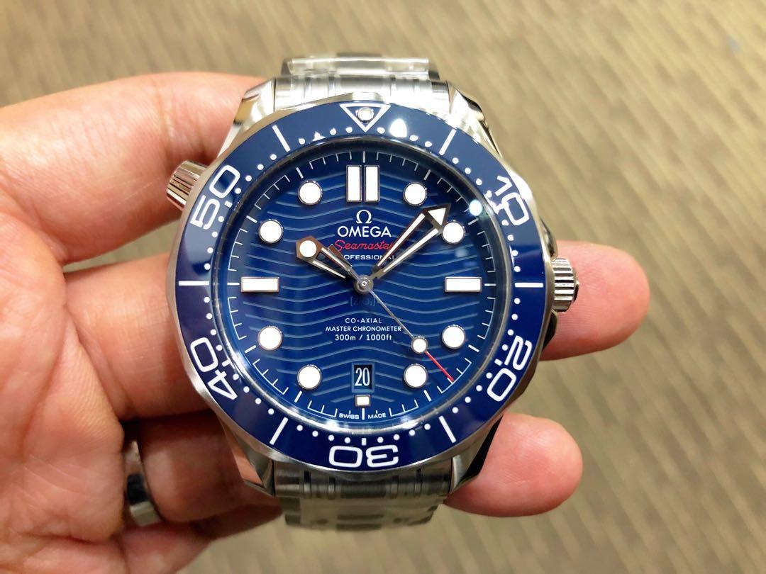 Brand New Omega Seamaster 300 Blue Wave Master Chronometer ...