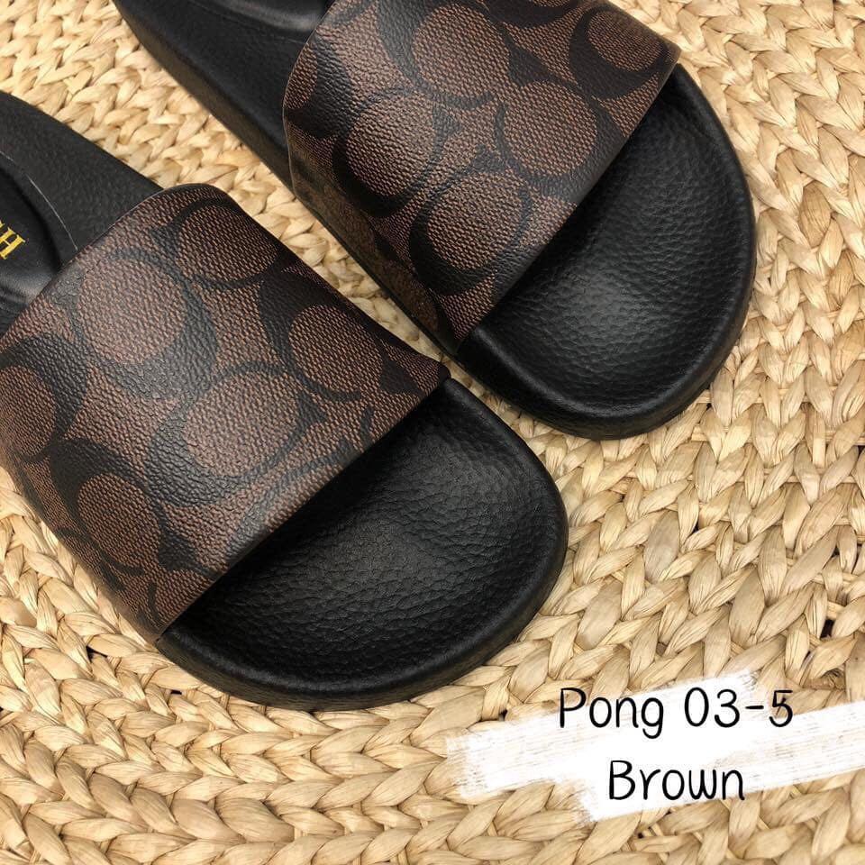 COACH SLIDES, Women's Fashion, Footwear, Flats & Sandals on Carousell