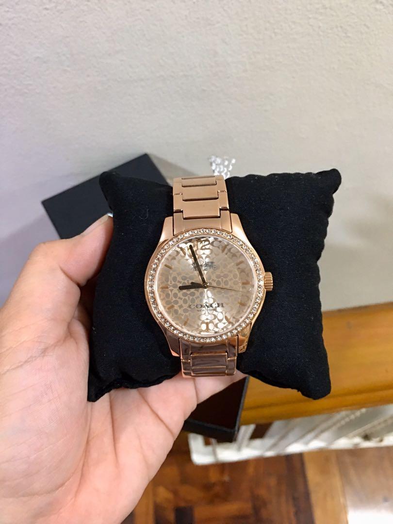 Coach maddy watch rose gold hot sale