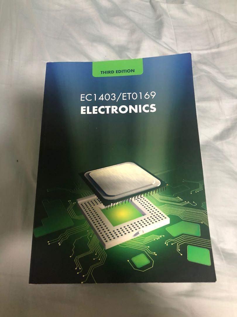 Electronics Module Book (Category: Storybooks) located in Singapore. Submitted by mbappeturtle (Listing ID 272114058, Image 1). Description: Electronics EC1403/ET0169 (Third Edition) For engineering or electrical modules Retail price: $21.20 Tags: Electronics Mechanical engineering Electrical engineering MAE EEE SP.