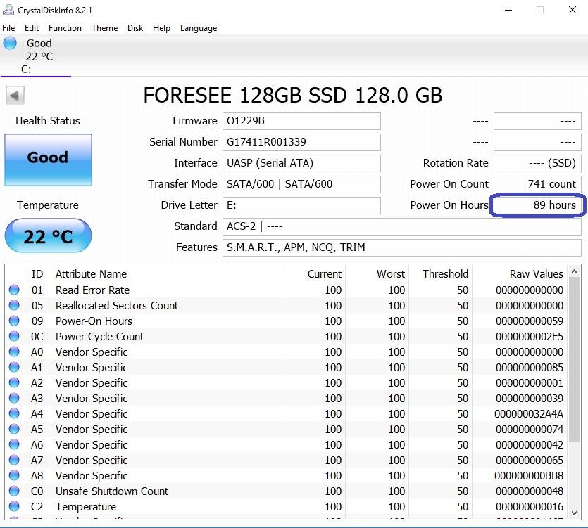 Foresee SATA SSD 128GB M2 2242, Computers & Tech, Parts & Accessories ...