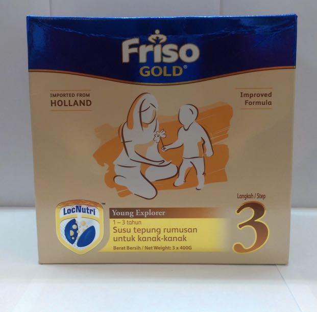 Friso Gold Step 3 3 X 400g 1 2kg Babies Kids Nursing Feeding On Carousell