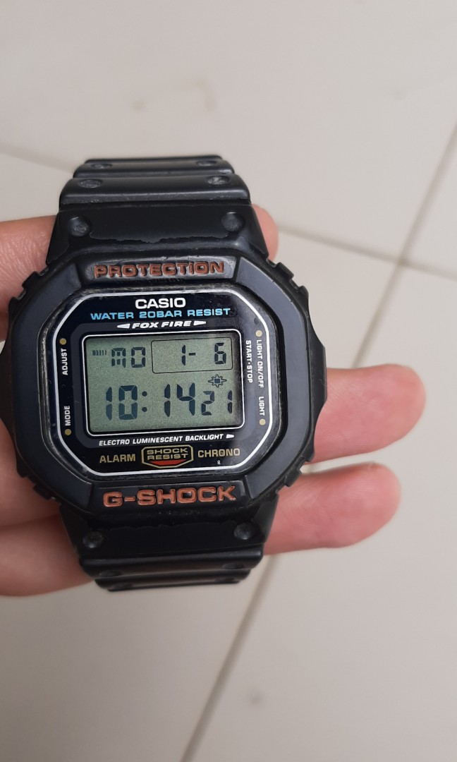 G Shock 5600 Fox Fire Fesyen Pria Jam Tangan Di Carousell