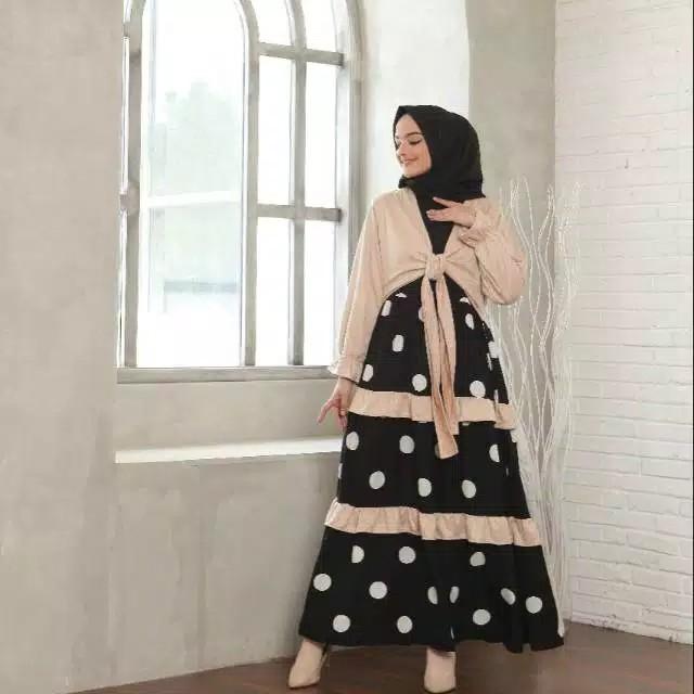Gamis Polkadot Wool Peach Kombinasi Suede Premium Fesyen Wanita Muslim Fashion Lainnya Di Carousell Ready landre dress brand : gamis polkadot wool peach kombinasi suede premium
