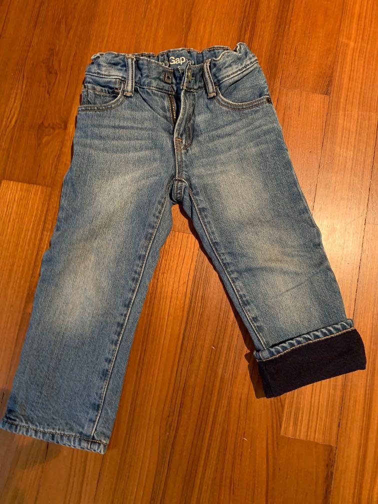 gap lined jeans