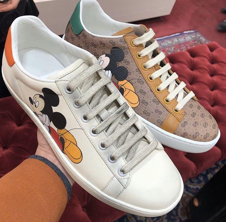 GuccixDisney Mickey Mouse Limited Edition Sneakers | Gucci ace sneakers, Mickey  mouse shoes, Gucci
